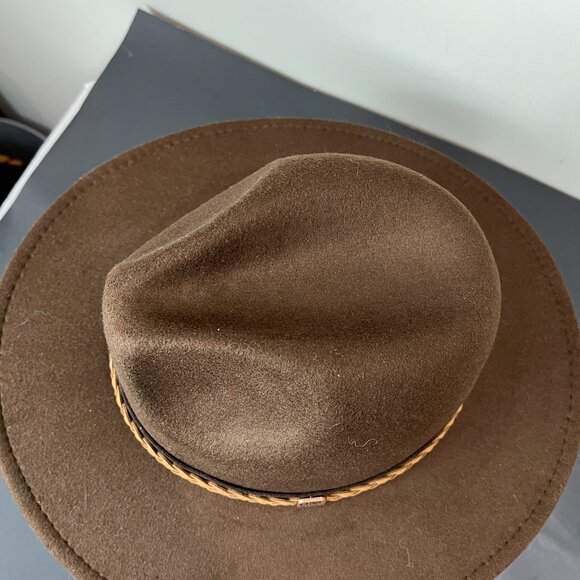 Unisex Brown Frye & Co. Felt Hat Size OS, Adj.NWT main image 4